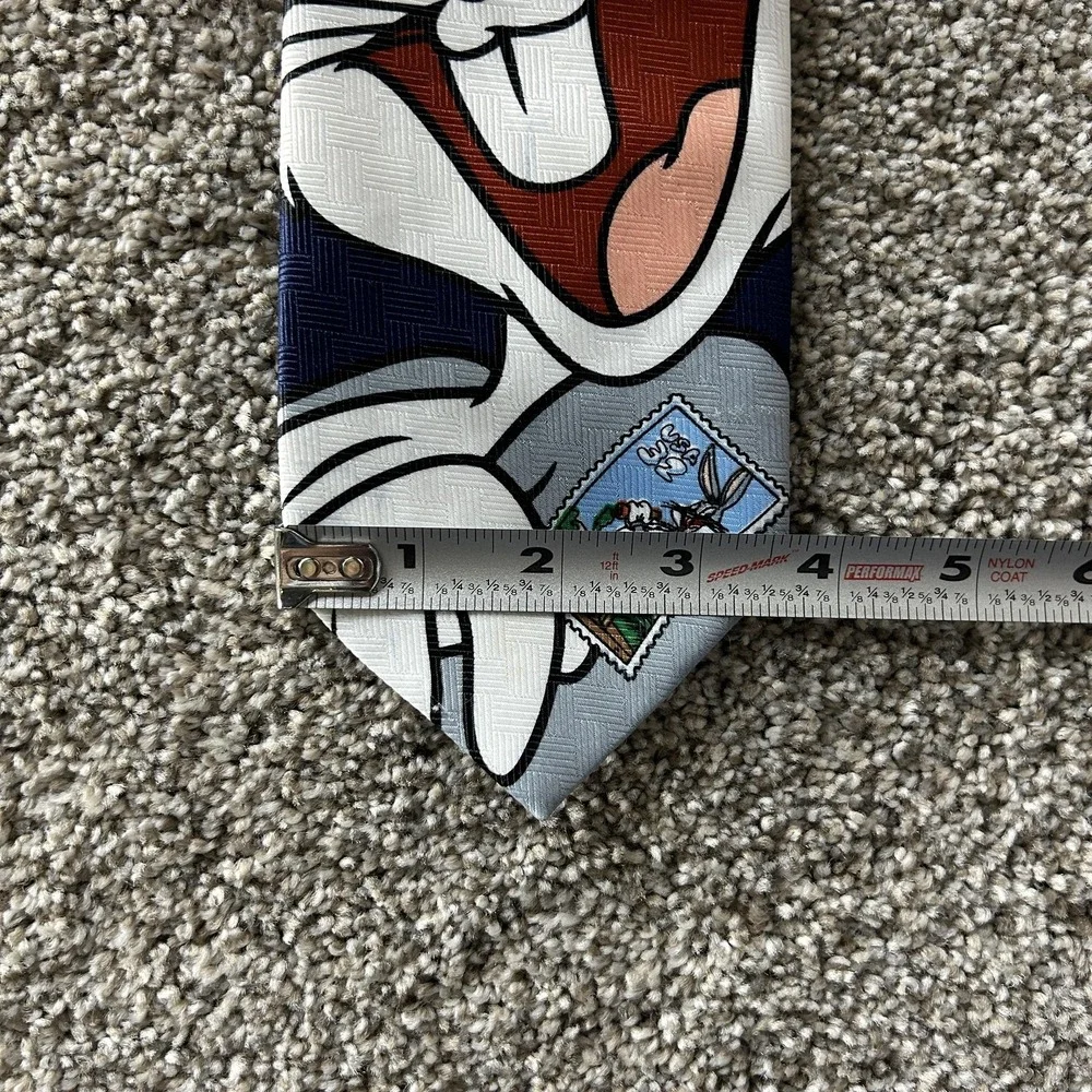 Vintage Looney Tunes Stamp Collection Tie Lot Mens One Size Multicolor Cartoon